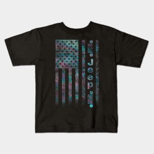 American Jeep Glitch Kids T-Shirt